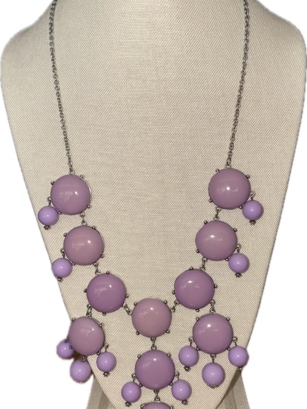 Lavender Statement Bib Necklace